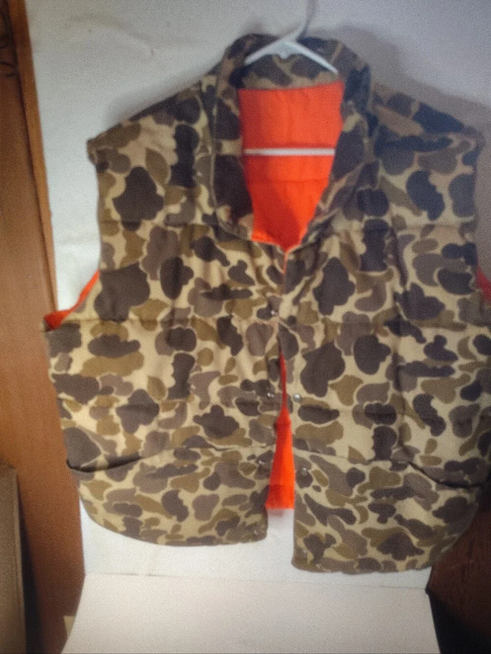 Mount'n Prairie Reversible Camo / Blaze Orange InsulatedHunting Vest Size XXL